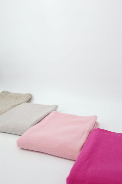 Pure Cashmere Oversized Wrap in Ballet