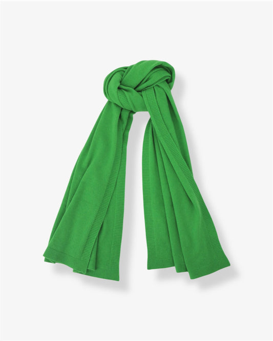 Pure Cashmere Oversized Wrap in Shamrock