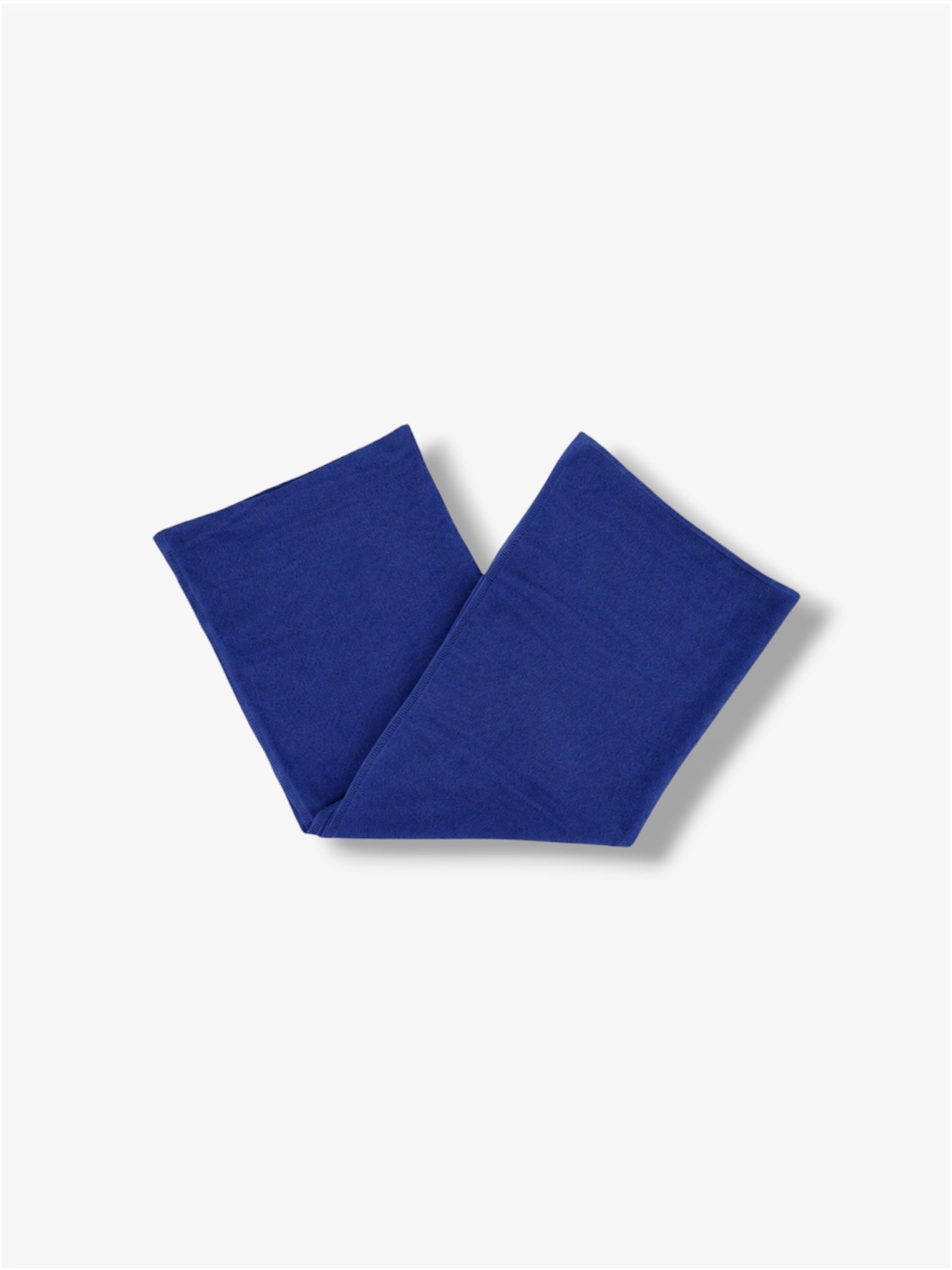 Pure Cashmere Oversized Wrap in Smalt Blue