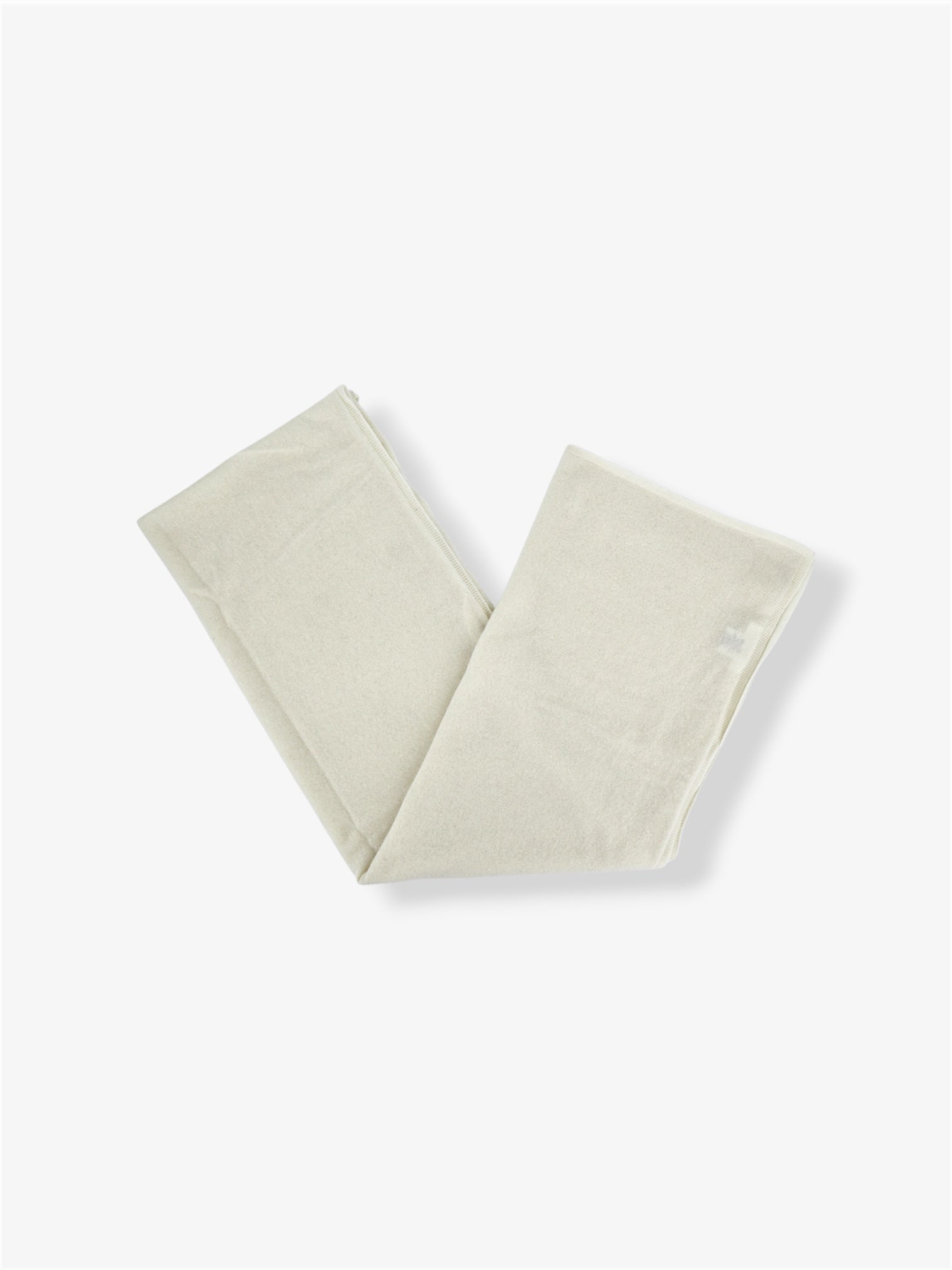 Pure Cashmere Oversized Wrap in Eco White