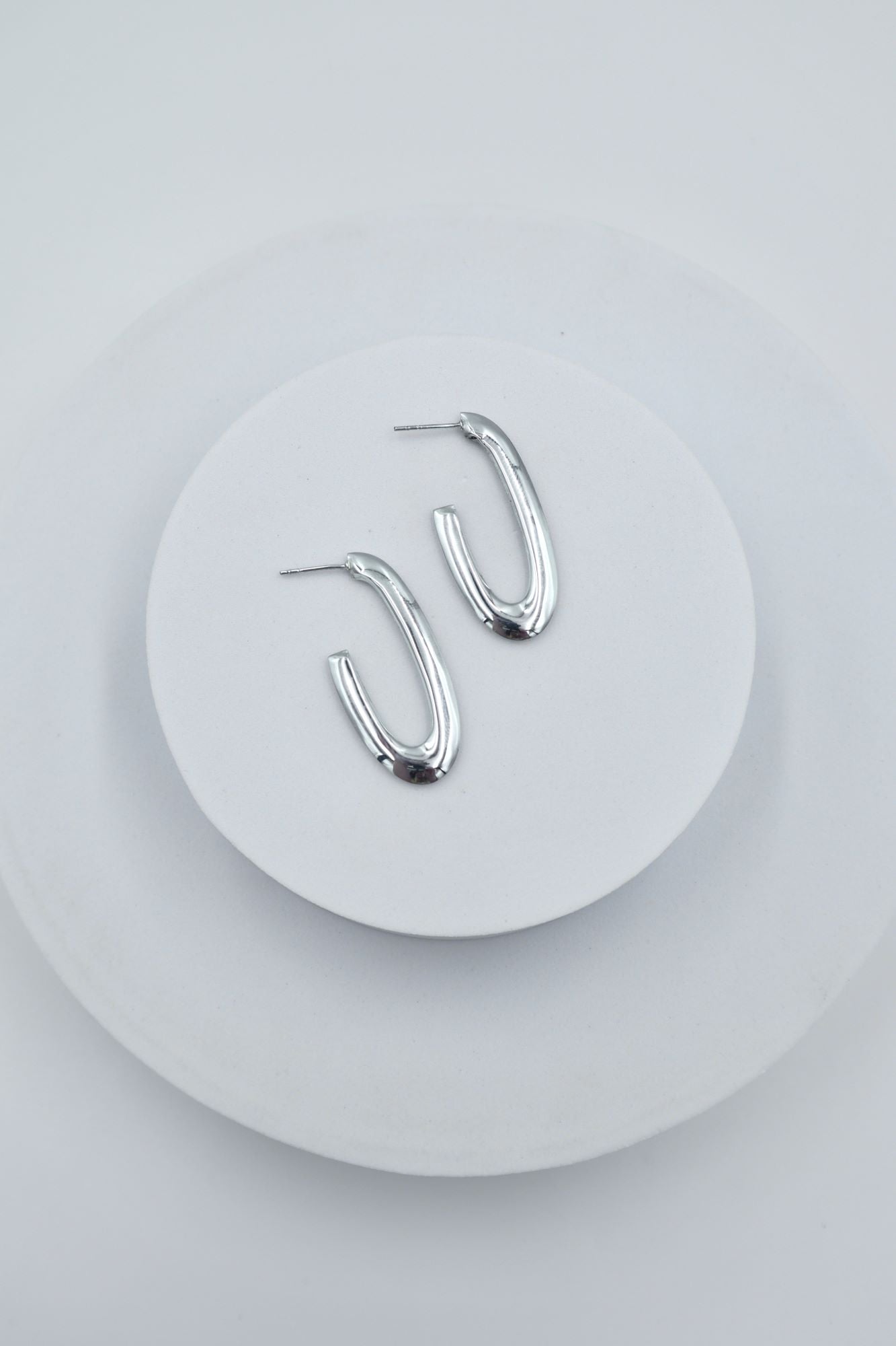 Sterling Silver Half Hoops