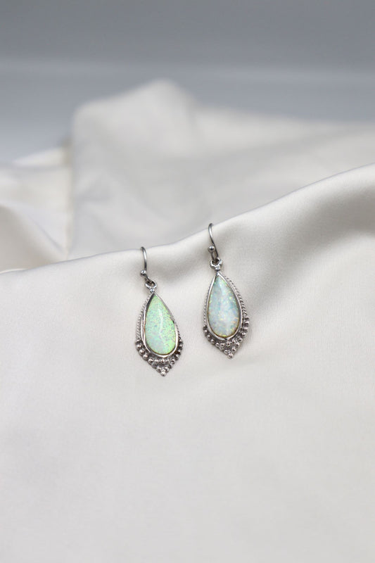 Sterling Silver Opaline Earrings