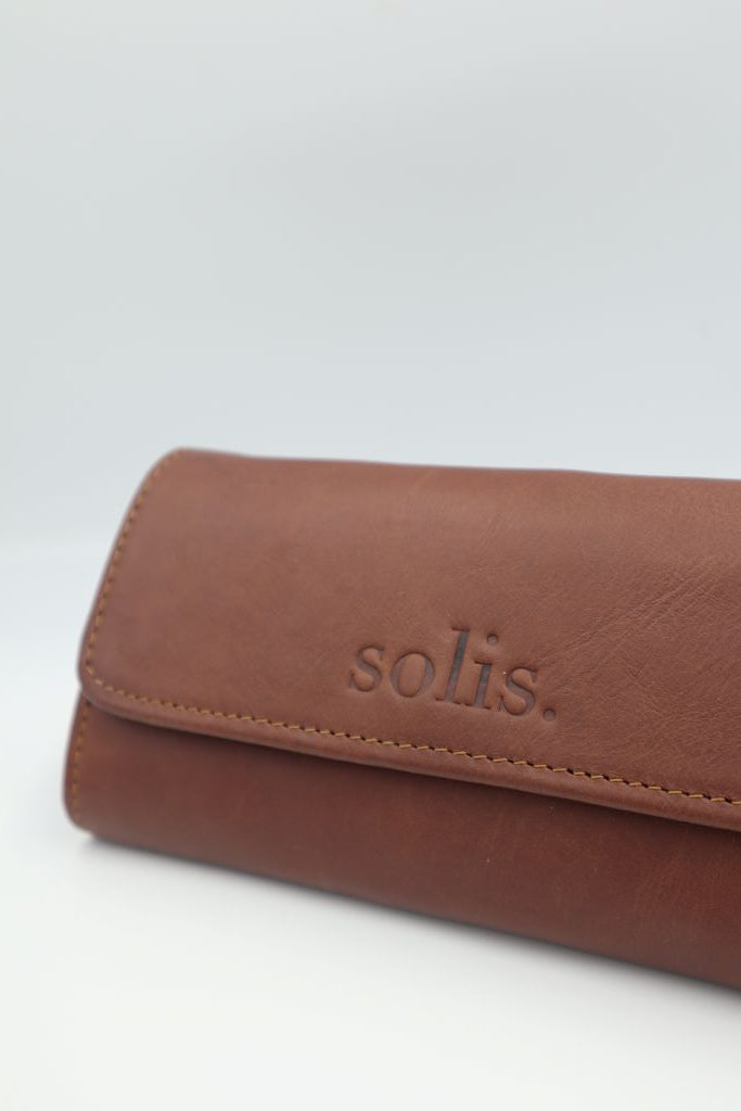 Lynn Genuine Leather Wallet in Tobacco