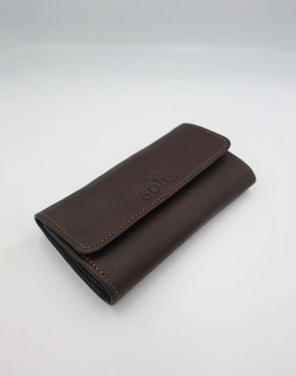 Lynn Genuine Leather Wallet in Brown