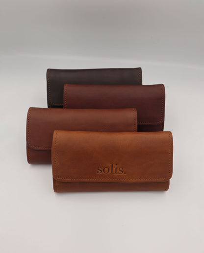 Lynn Genuine Leather Wallet in Peacan