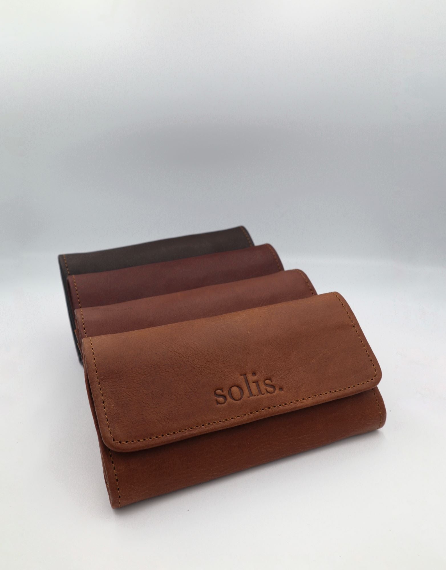Lynn Genuine Leather Wallet in Rust