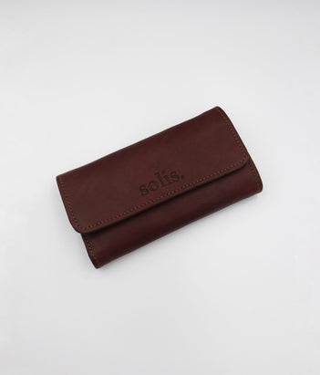 Lynn Genuine Leather Wallet in Rust