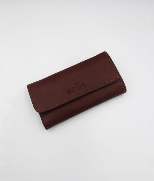 Lynn Genuine Leather Wallet in Rust