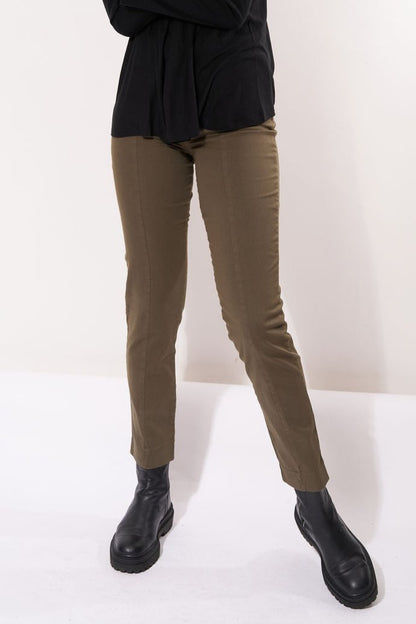 Cotton Twill Slim Leg Pant in Fatigue