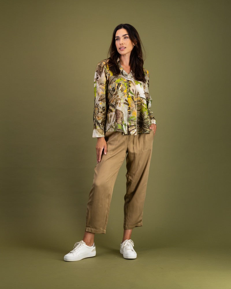 Barrel Leg Pants in Sandstone