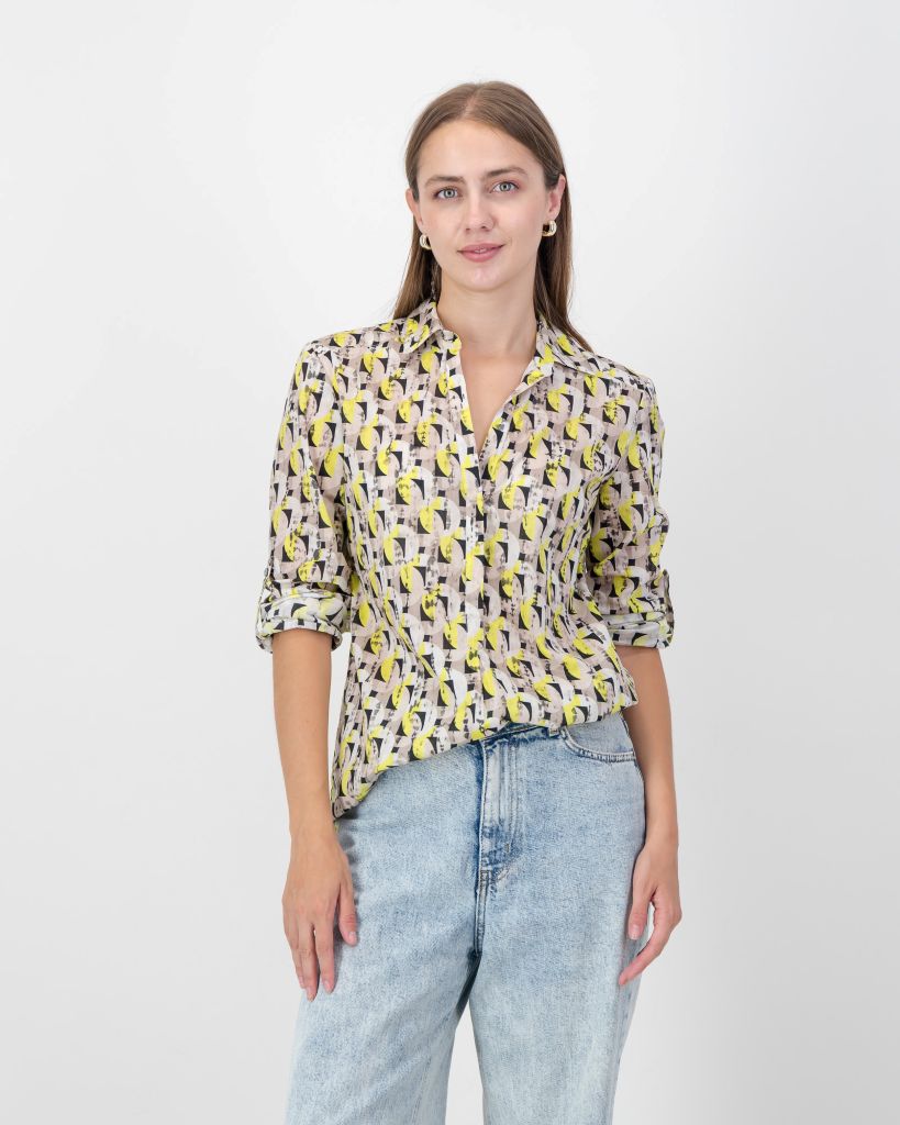 Cotton Printed Shirt in Circus
