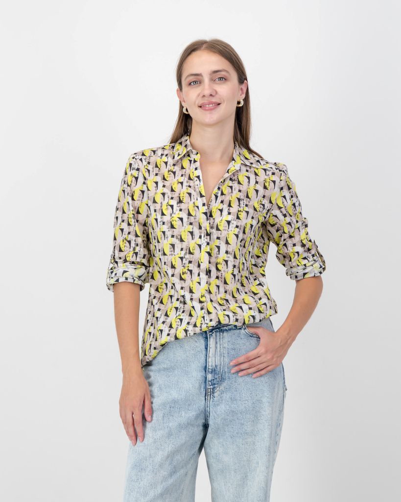 Cotton Printed Shirt in Circus