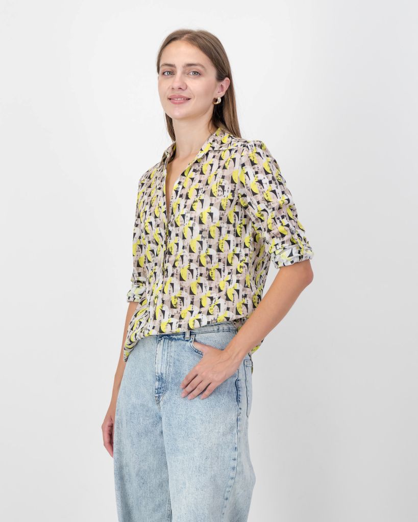 Cotton Printed Shirt in Circus