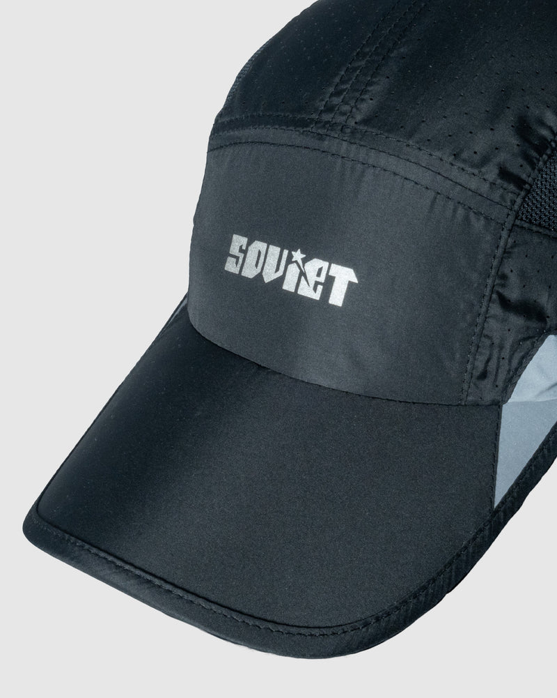 Adam Panel Golf Cap in Black