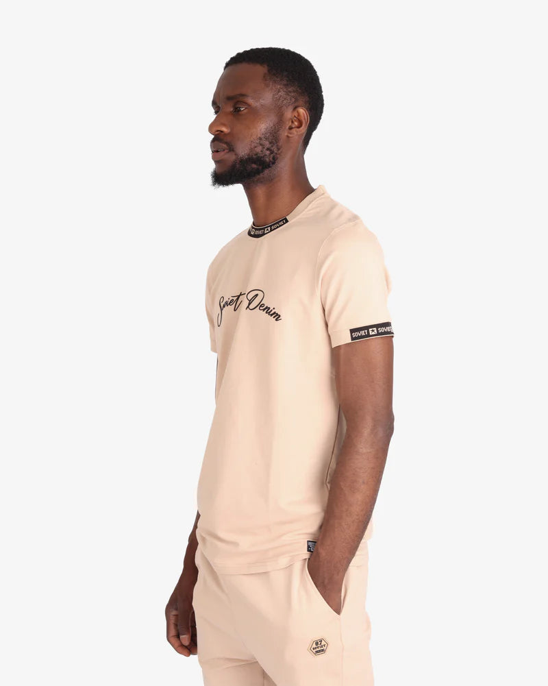 Anchor SS Tee in Sandshell