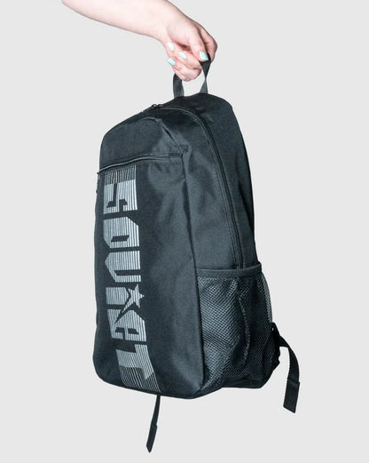 Beavers 21 Nylon Backpack in Black/Silver