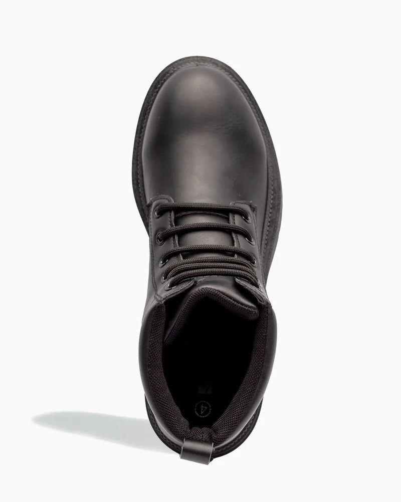 Chelsea Lace Up Boots in Black
