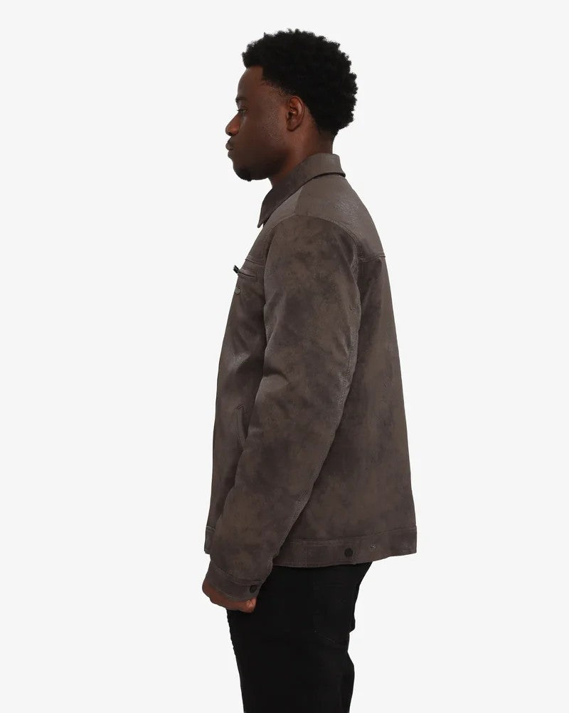 Clark Padded Jacket in Chocolate