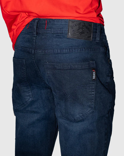 Dalton Straight Leg Denim in Blue Black