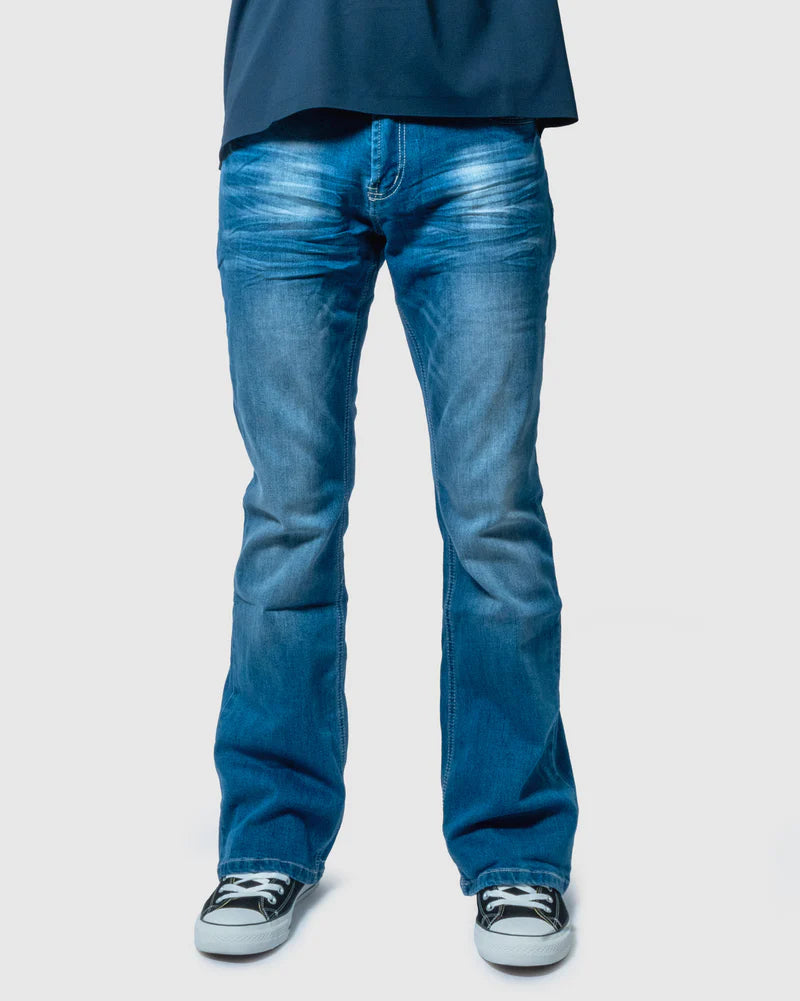 Hatton Bootleg Denim Jeans in Blue