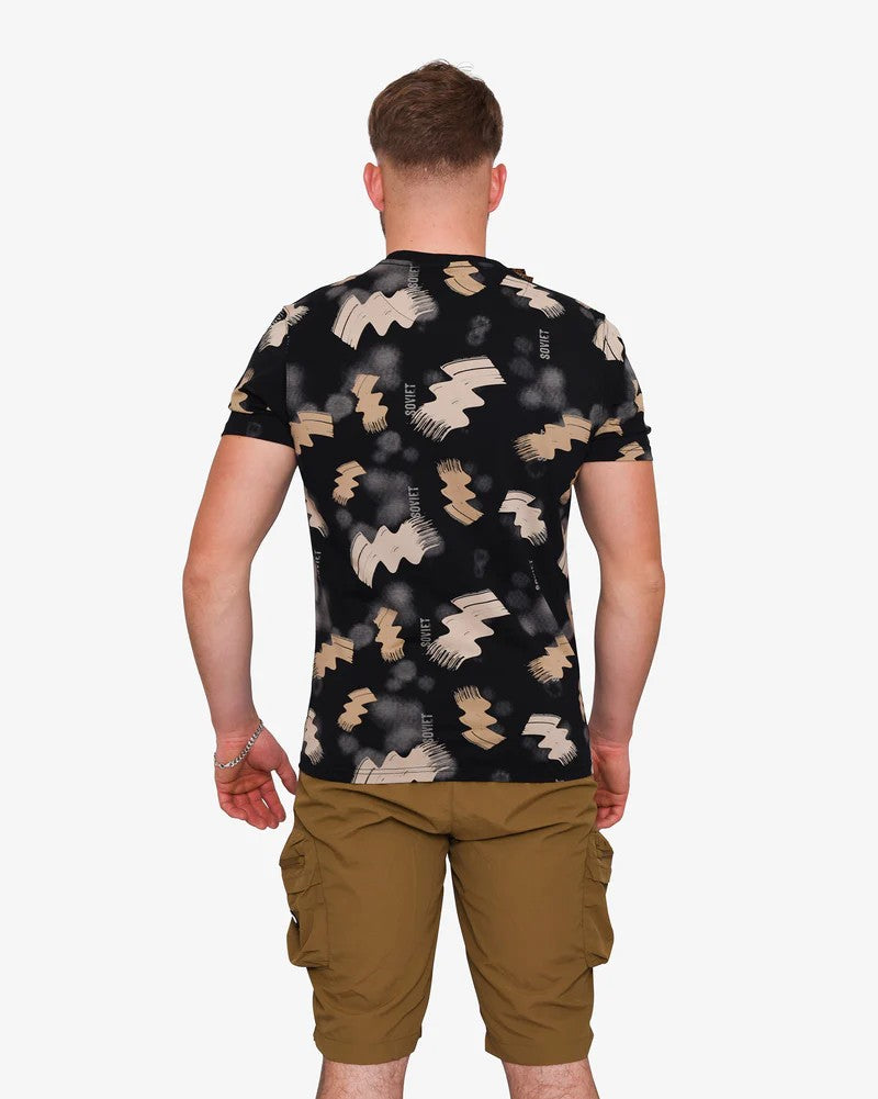 Infinite SS Print Tee in Black