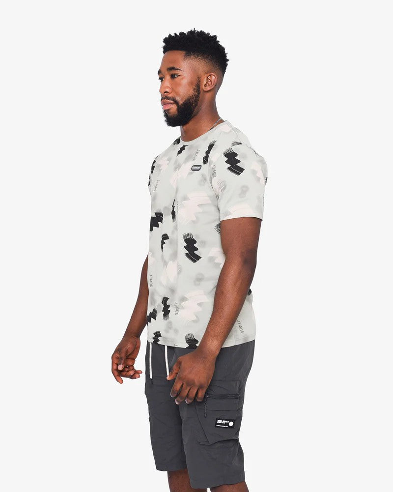 Infinite SS Print Tee in Desert Sage
