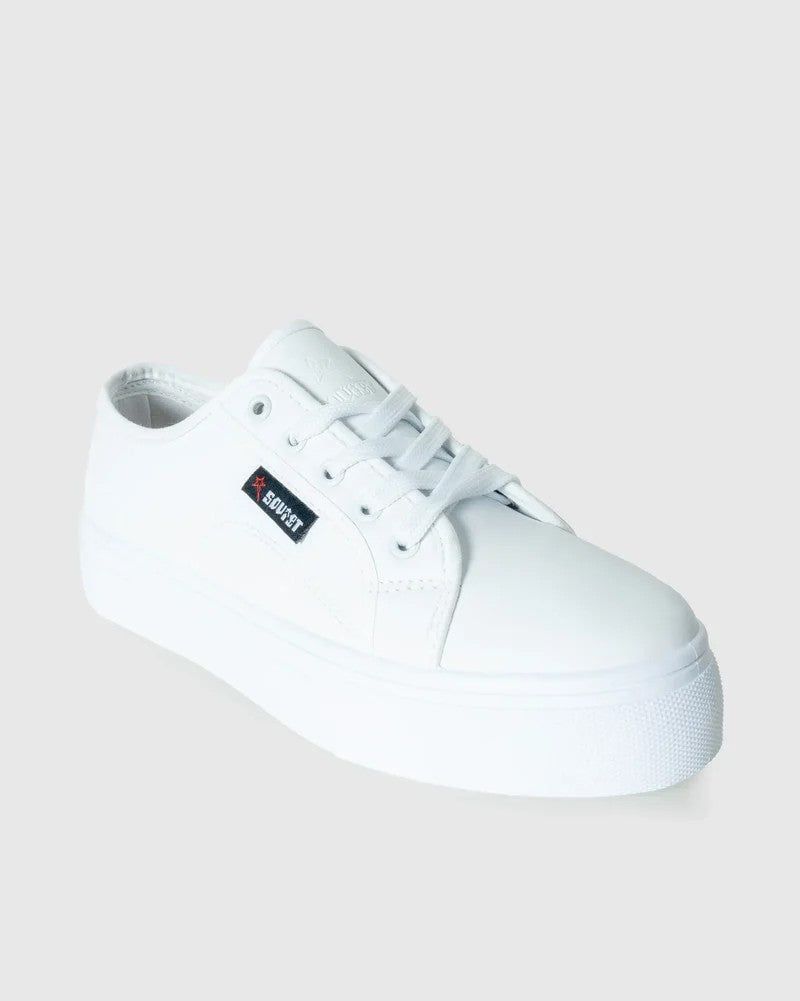 Rosewood Sneaker in White Mono