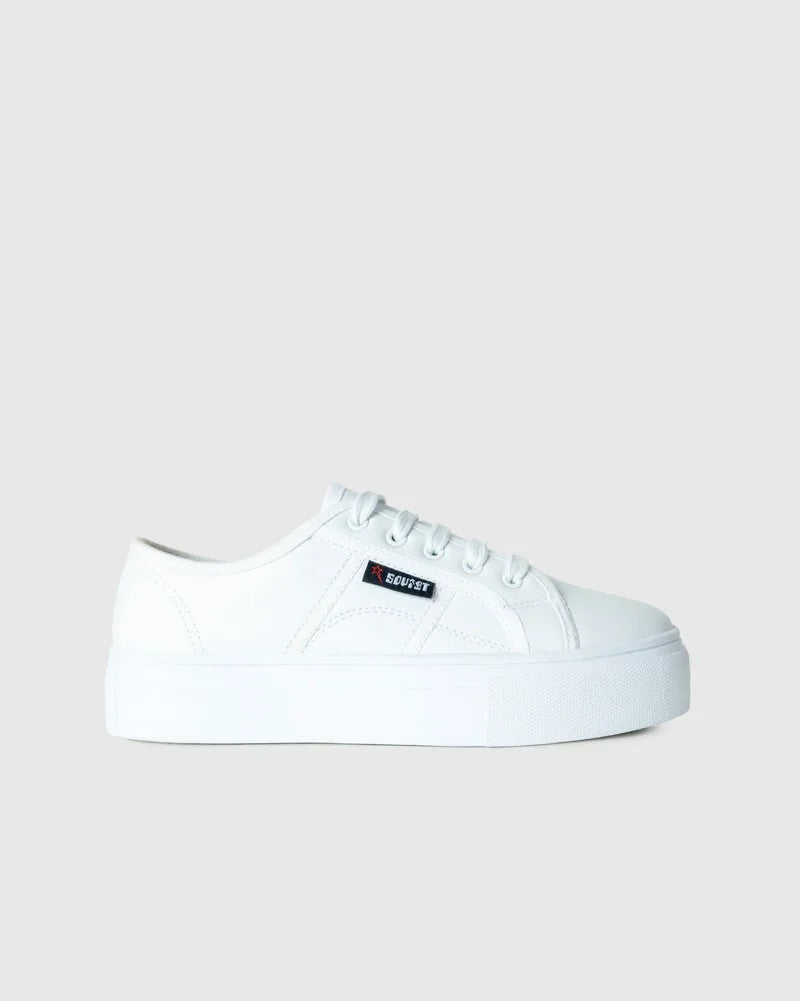 Rosewood Sneaker in White Mono