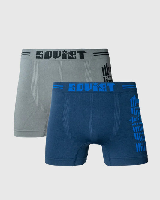 Magnet Body Hugger 2pk Trunks in Navy / Grey