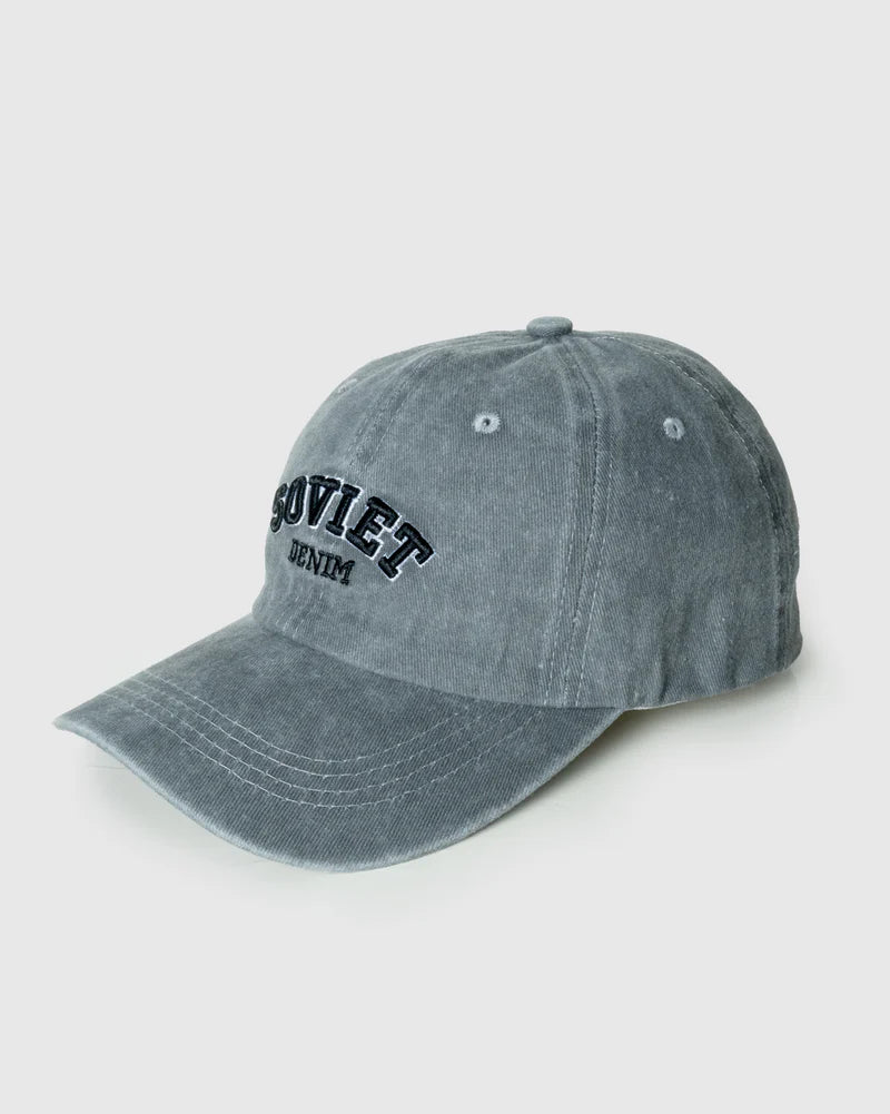 Mark Panel Peak Hat in Dark Grey