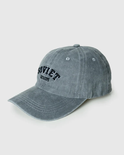 Mark Panel Peak Hat in Dark Grey