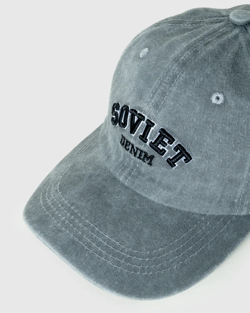 Mark Panel Peak Hat in Dark Grey