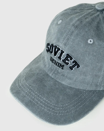 Mark Panel Peak Hat in Dark Grey