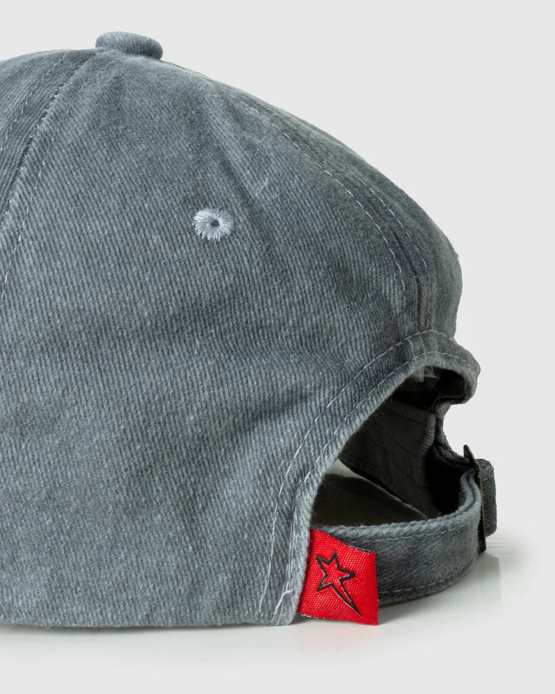 Mark Panel Peak Hat in Dark Grey