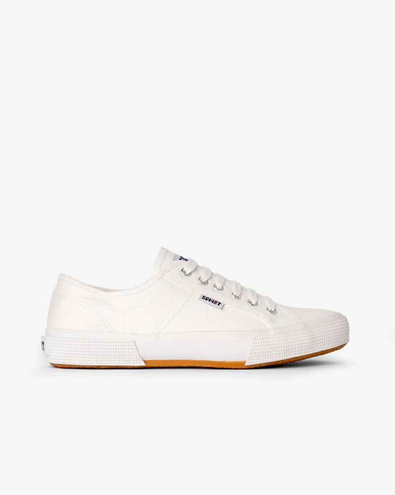 Ayanda Canvas Shoe in White Mono