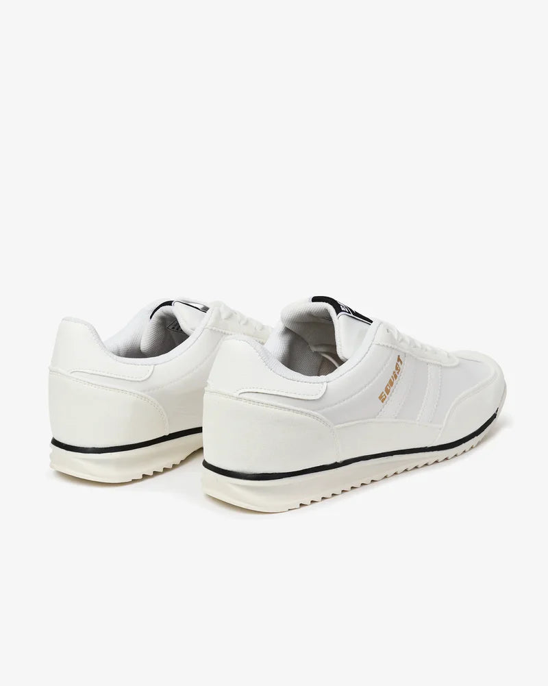Rome Low Cut Shoe in White Mono / Black