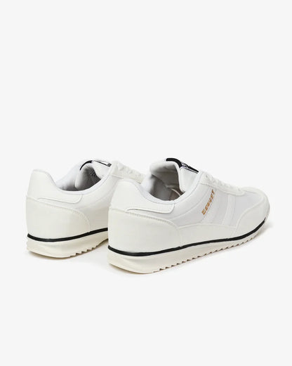 Rome Low Cut Shoe in White Mono / Black