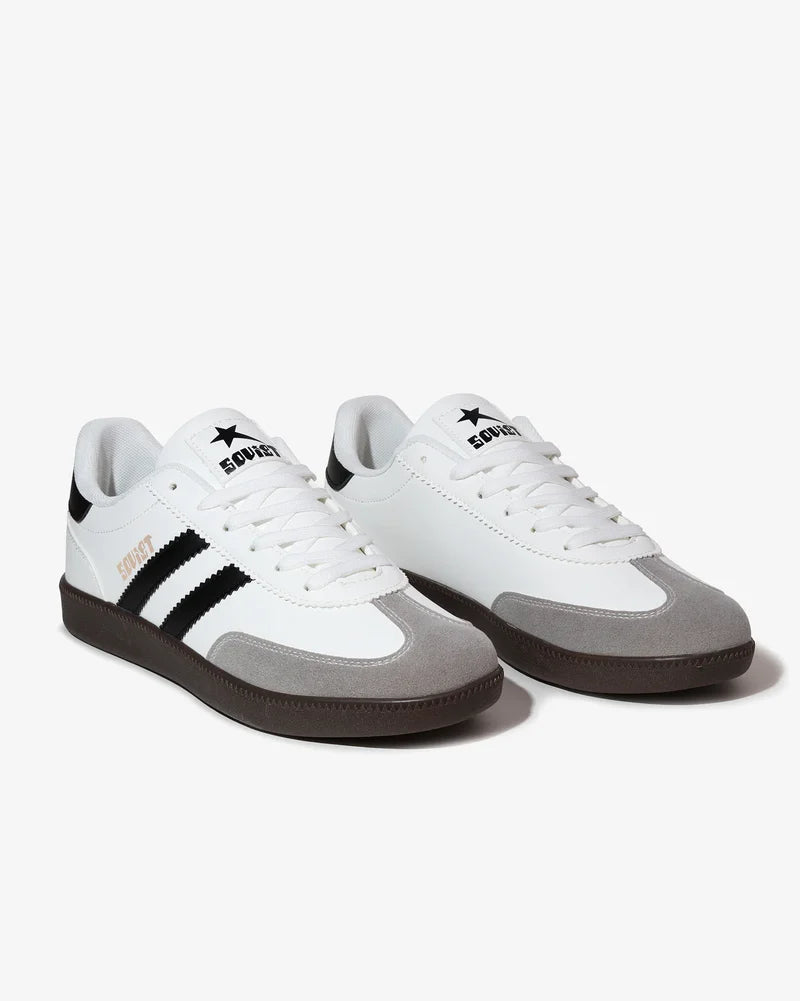 Ness Sneaker in White / Black / Dark Gum