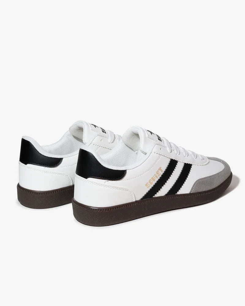 Ness Sneaker in White / Black / Dark Gum