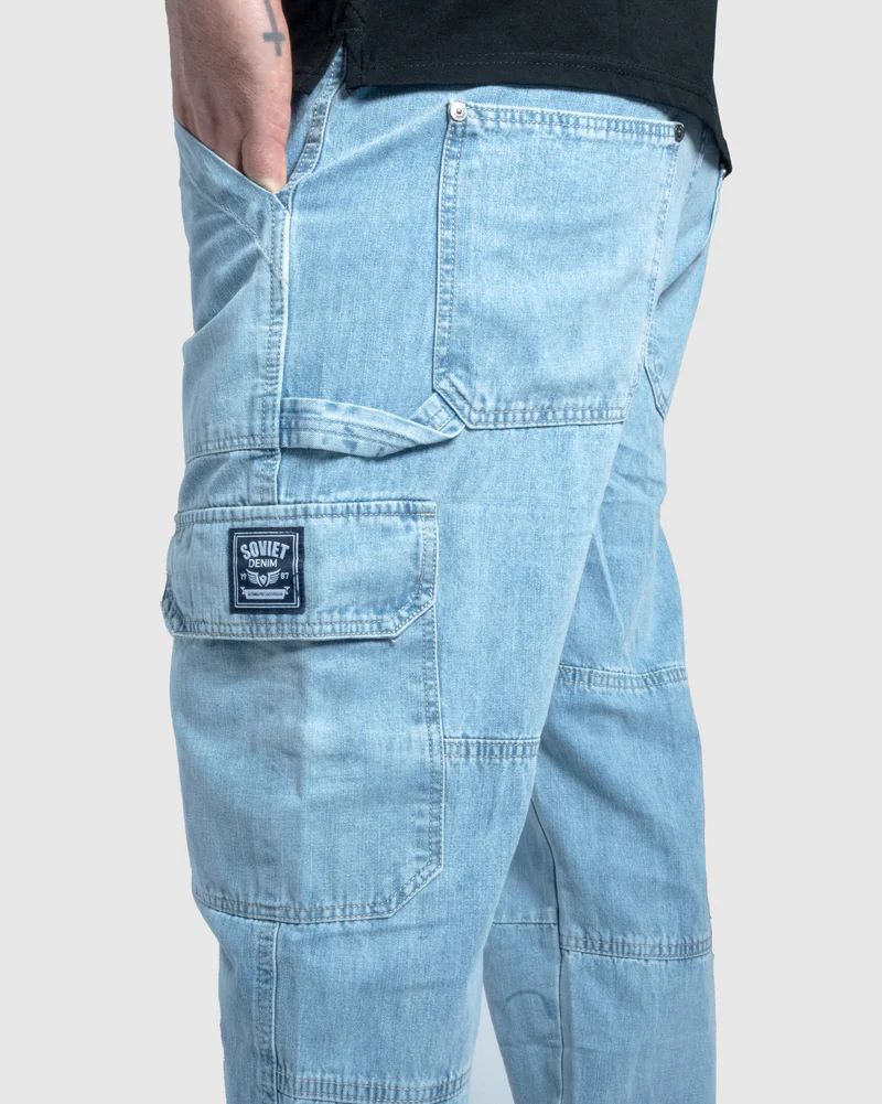 Rhythm Oversized Denim in Light Indigo