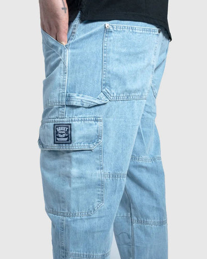 Rhythm Oversized Denim in Light Indigo