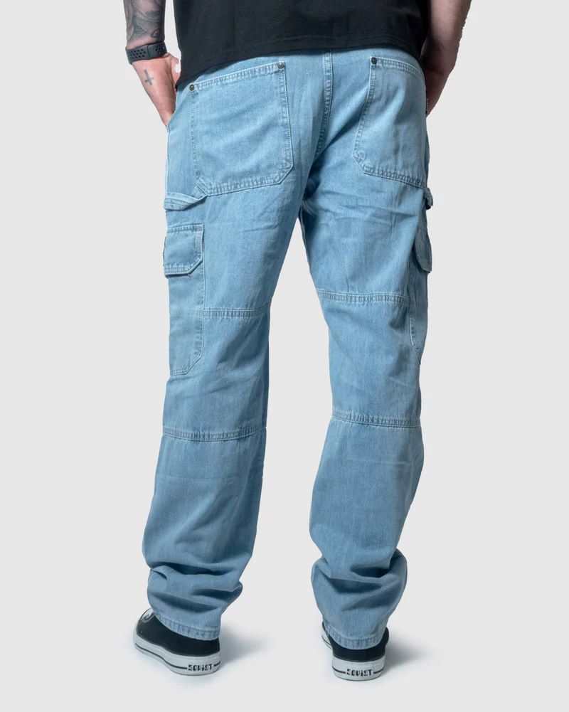 Rhythm Oversized Denim in Light Indigo