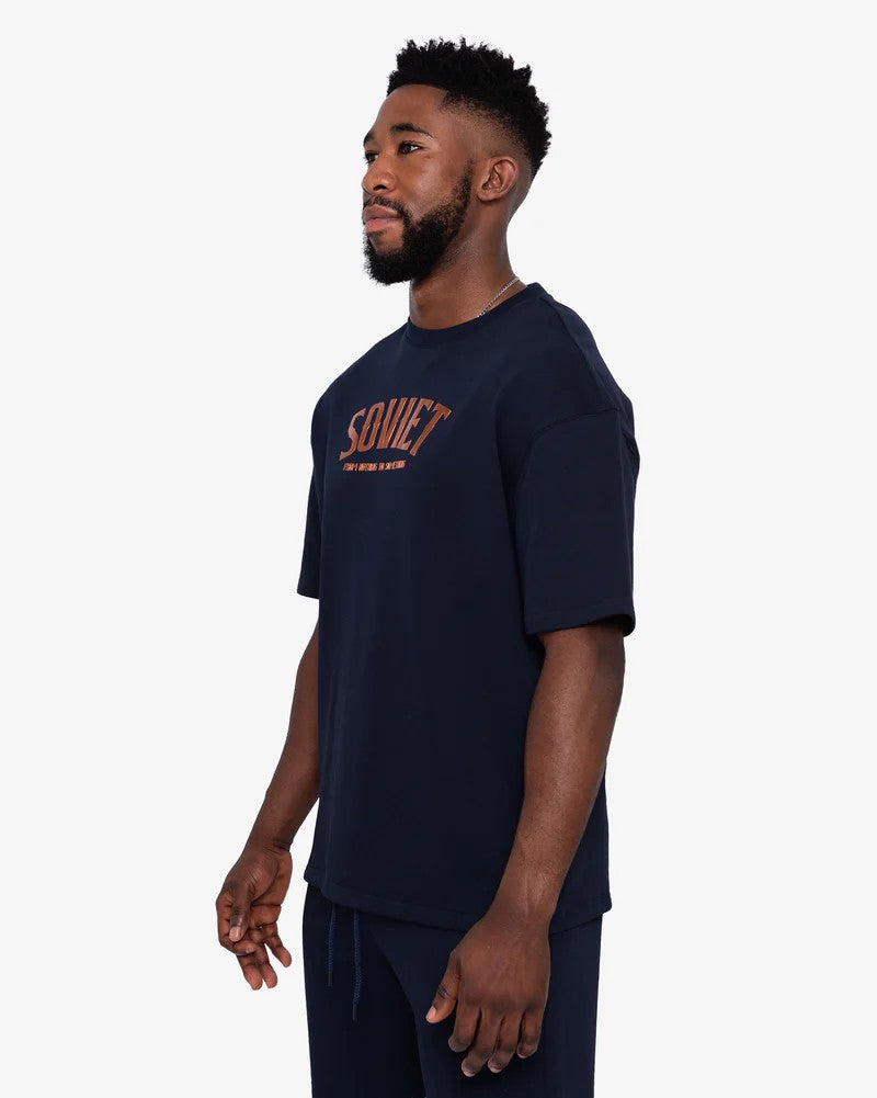 Revive SS Tee in Navy