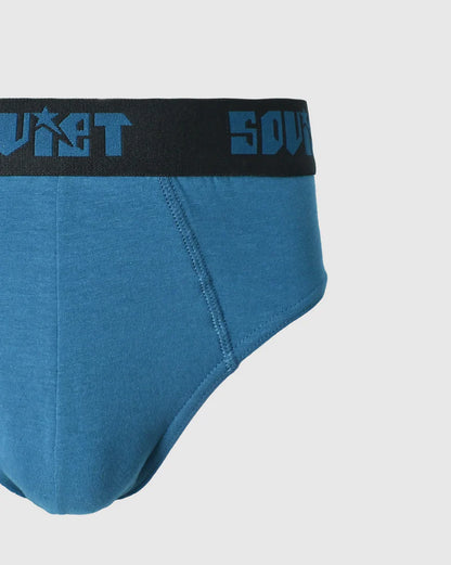 Slate 2pk Briefs in Navy / Teal