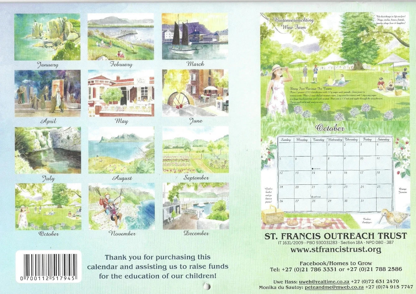 St Francis Outreach Trust 2025 Calendar