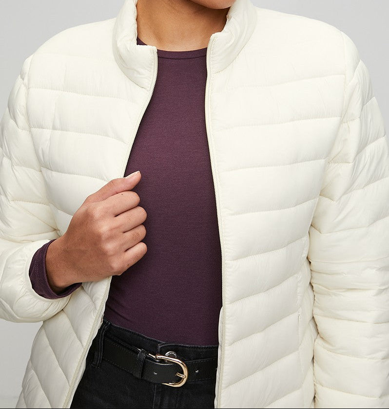 Puffer Jacket in Cream