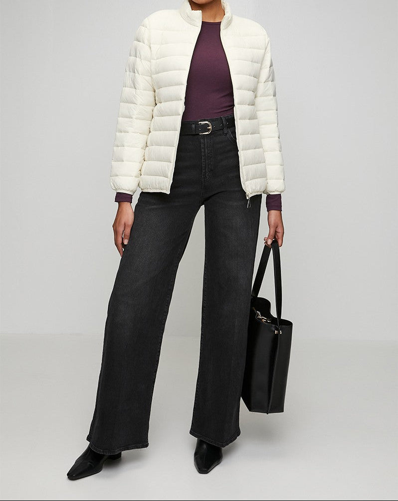 Puffer Jacket in Cream