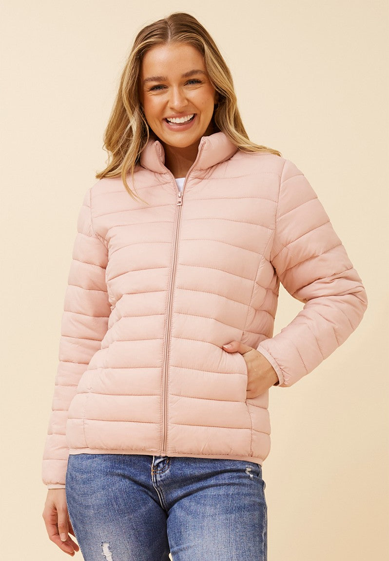 Puffer Jacket in Pink