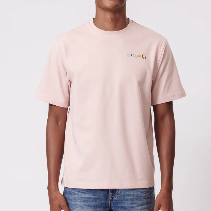 Sweet Leaf SS Tee in Pink