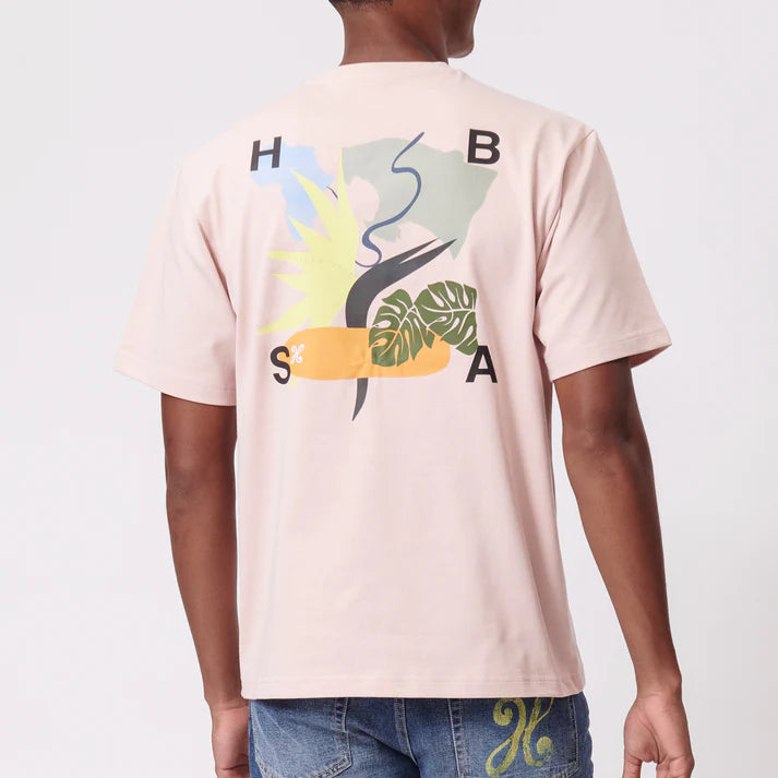 Sweet Leaf SS Tee in Pink